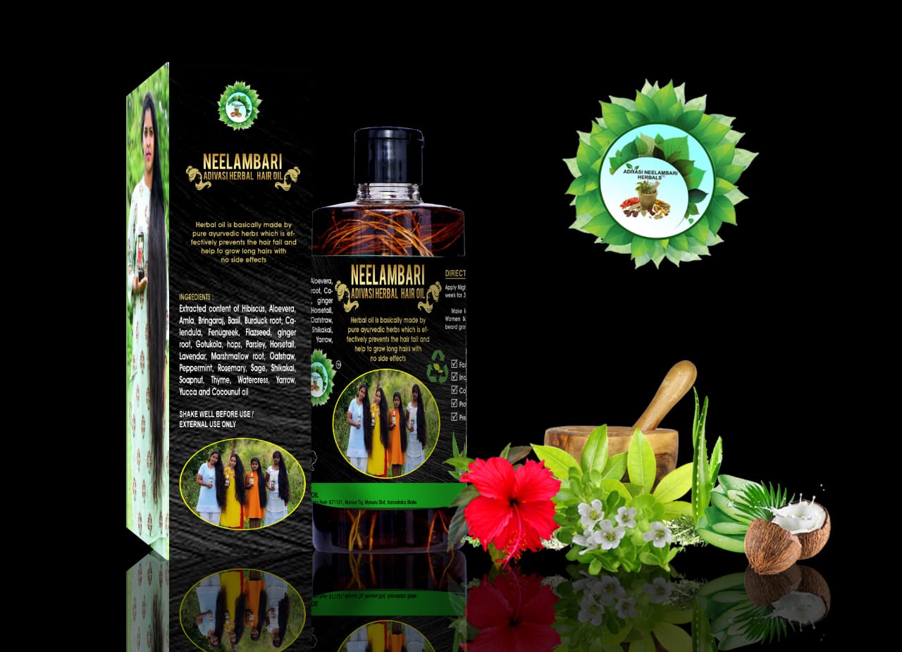 Neelambari Adivasi Ayurvedic Herbal Hair Oil