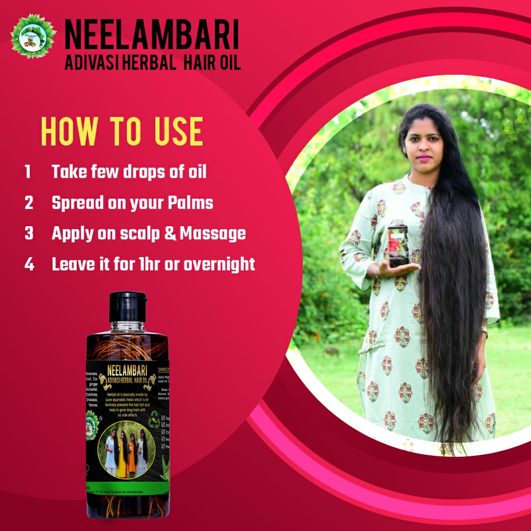 Neelambari Adivasi Ayurvedic Herbal Hair Oil