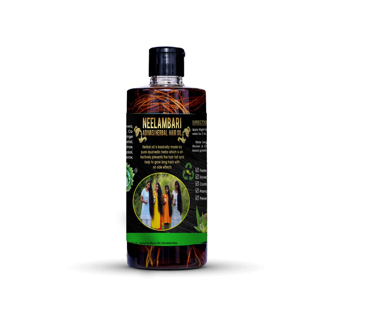 Buy Adivasi Neelambari Herbal Hair Oil.Made by Pure Adivasi Ayurvedic Herbs  (500ML) Online at Low Prices in India - Amazon.in